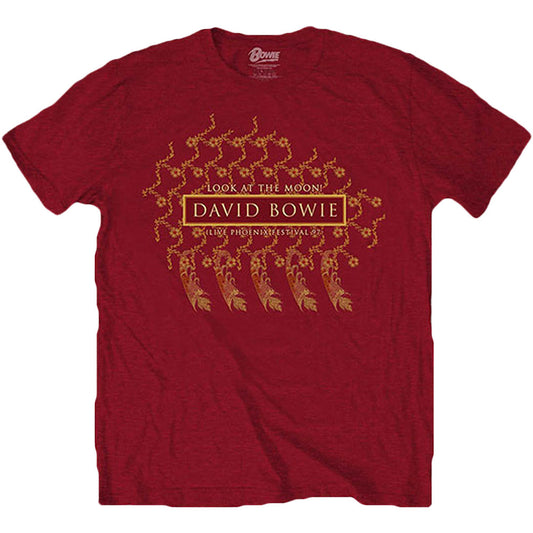 David Bowie Phoenix Festival (Back Print) Slim Fit T-shirt Front