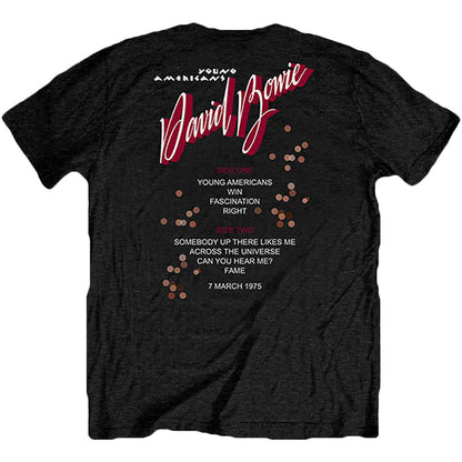 David Bowie Young Americans (Back Print) Slim Fit T-shirt Back