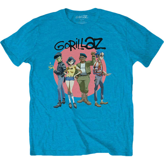 Gorillaz Group Circle Rise Slim Fit T-shirt Front