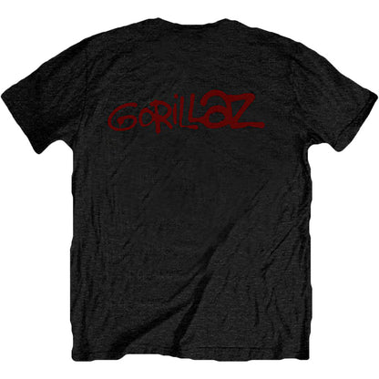 Gorillaz Group Green Geep (Back Print) Slim Fit T-shirt Back