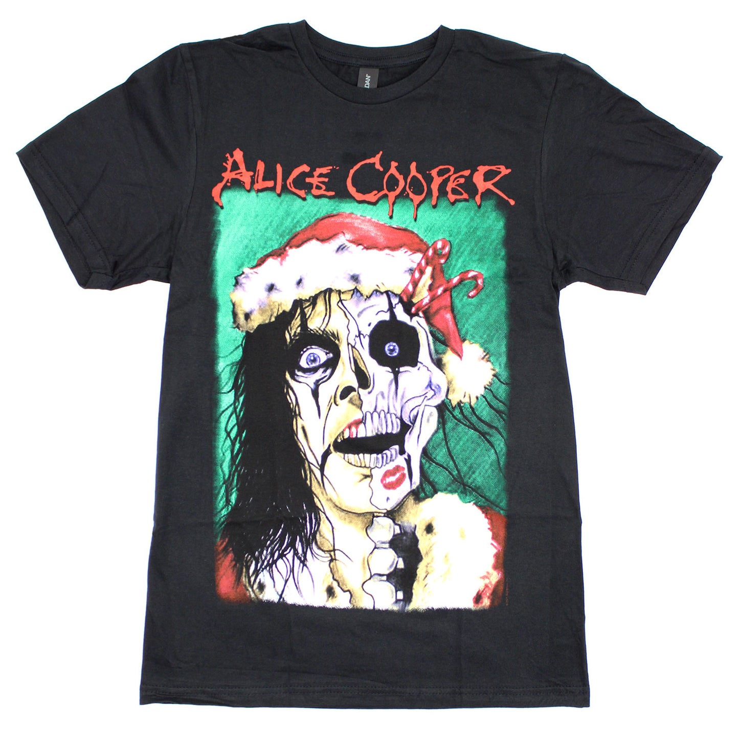 Alice Cooper Xmas Card Slim Fit T-shirt Front