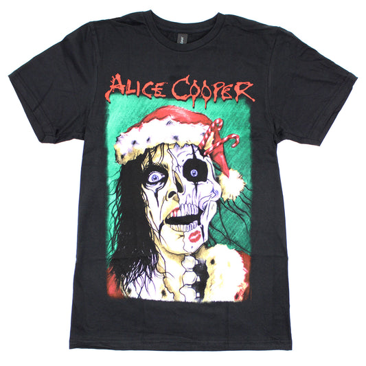 Alice Cooper Xmas Card Slim Fit T-shirt Front