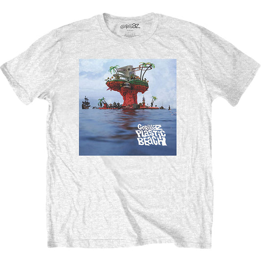 Gorillaz Plastic Beach Slim Fit T-shirt Front