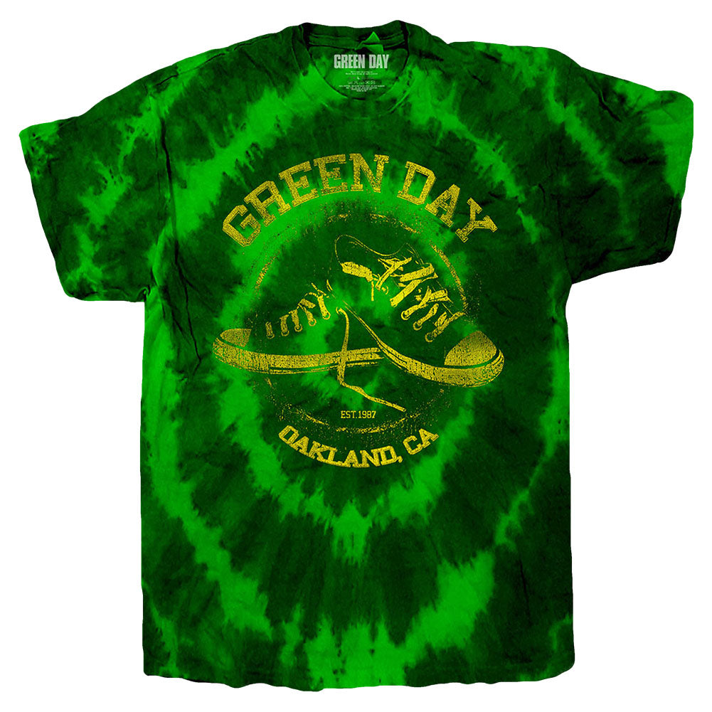 Green Day All Stars (Dip-Dye) Tie Dye T-shirt Front