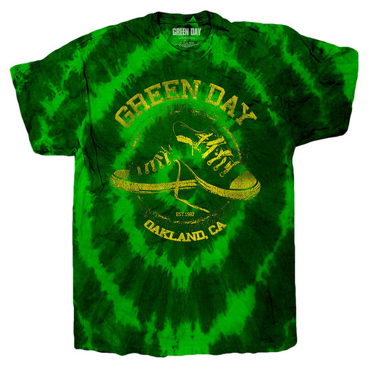 Green Day All Stars (Dip-Dye) Tie Dye T-shirt Front