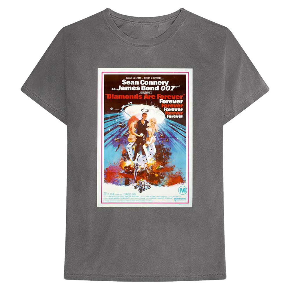 James Bond Diamonds Are Forever Slim Fit T-shirt Front