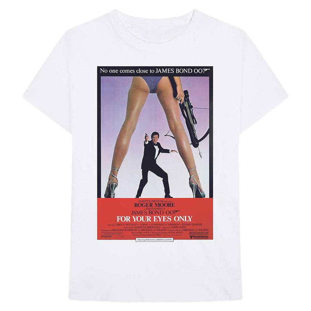 James Bond For Your Eyes Poster Slim Fit T-shirt Front