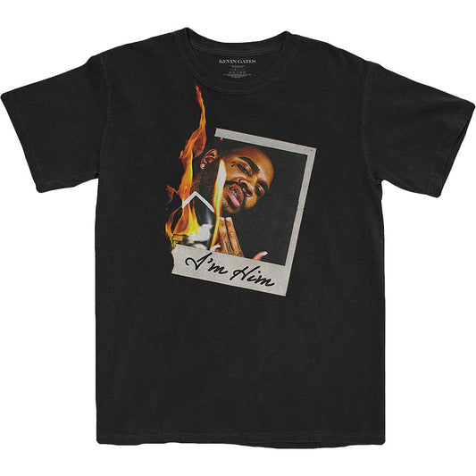 Kevin Gates Polaroid Flame Slim Fit T-shirt Front