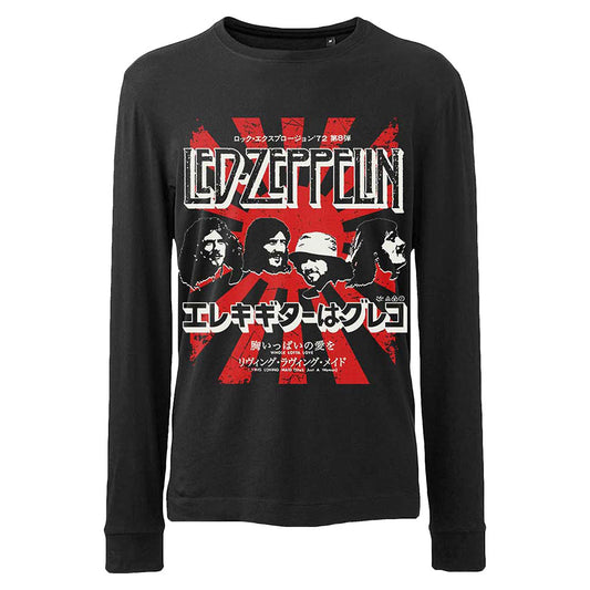 Led Zeppelin Japanese Burst Long Sleeve Front