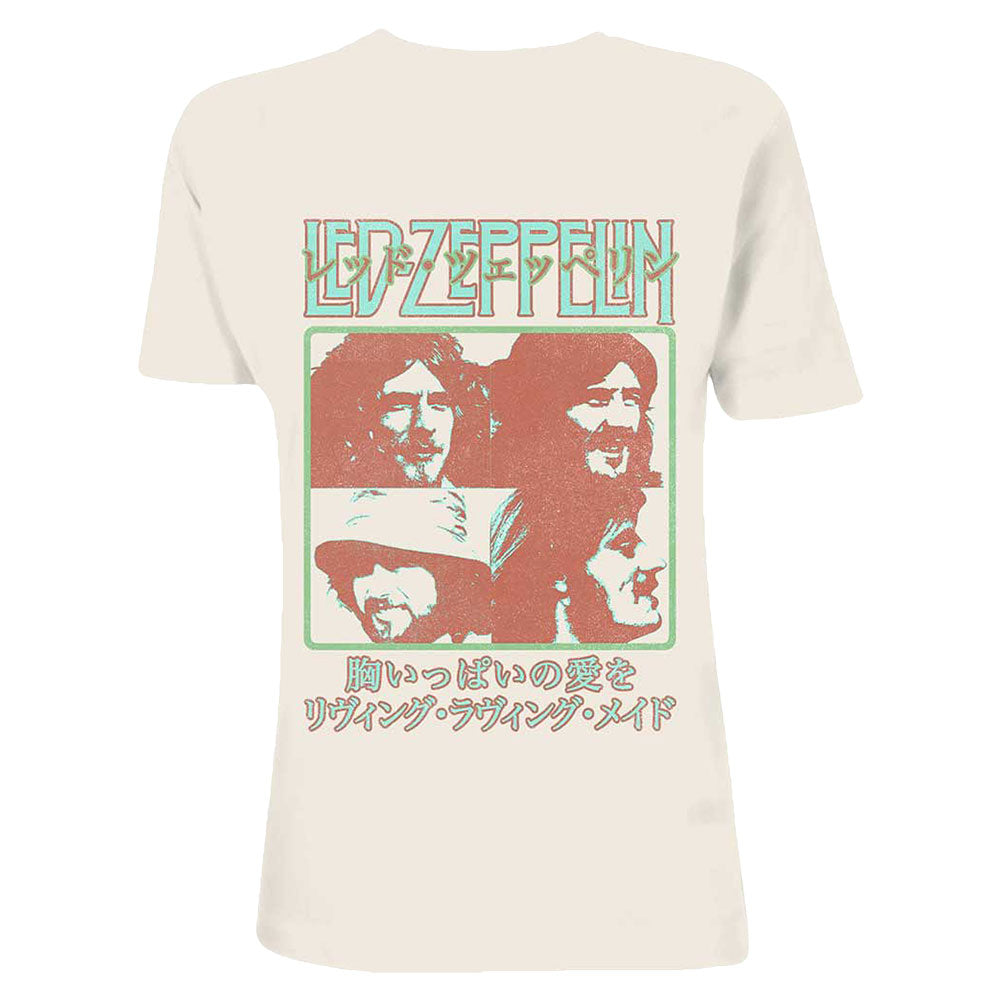 Led Zeppelin Japanese Poster Slim Fit T-shirt Front