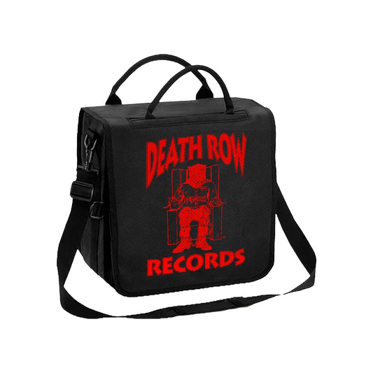 Death Row Records Logo Flap Top Record Bag Messenger Bag Front