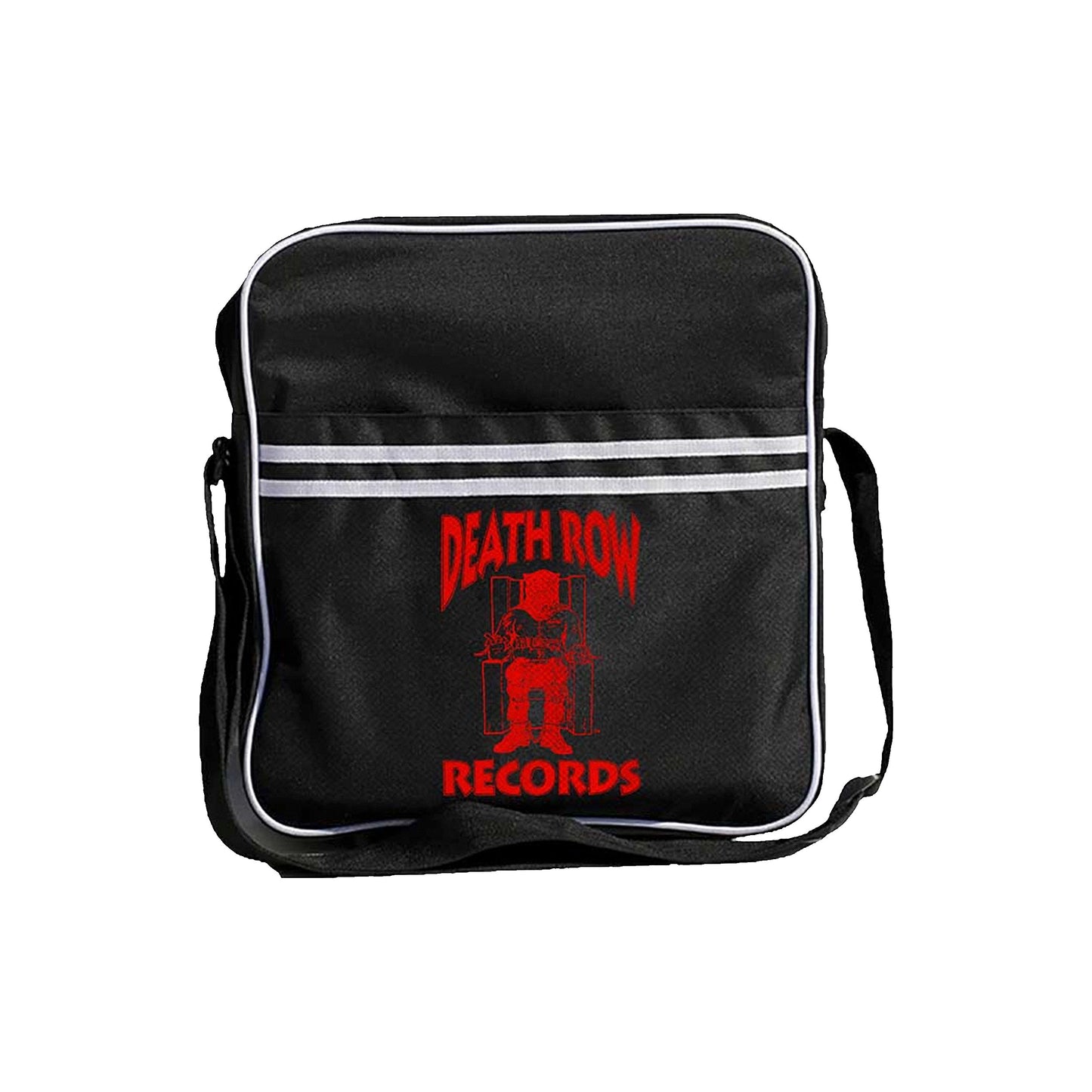 Death Row Records Logo Zip Top Record Bag Messenger Bag Front