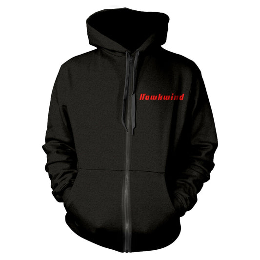 Hawkwind Doremi (gold) Zippered Hooded Sweatshirt Front