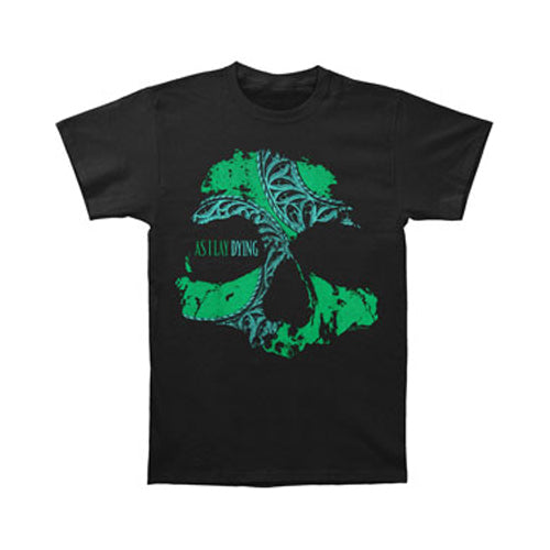 As I Lay Dying Green Skull T-shirt Front