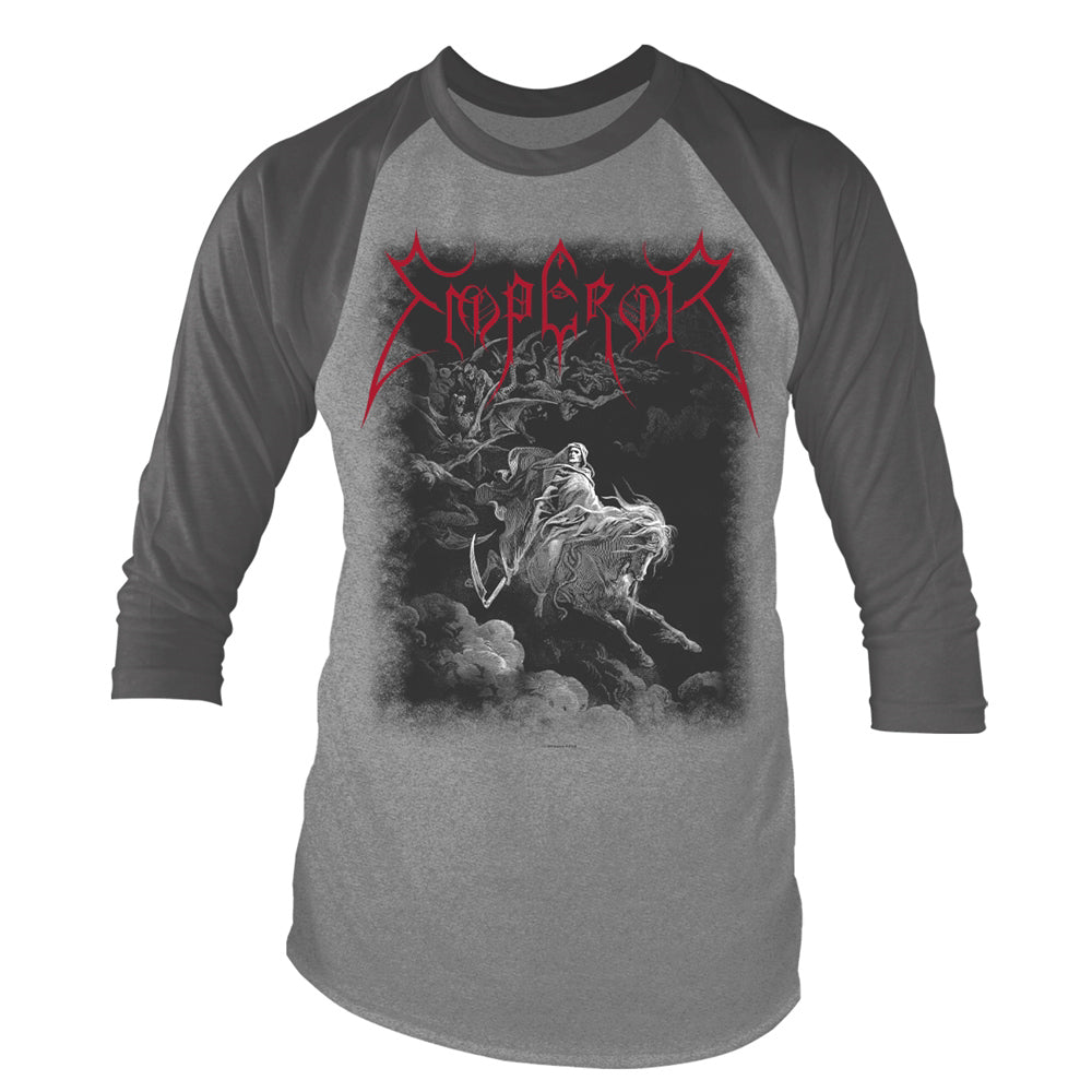 Emperor Rider (grey Marl/charcoal) Baseball Jersey Front
