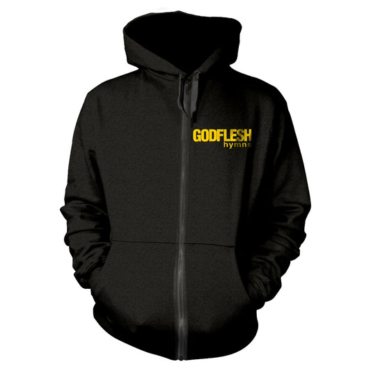 Godflesh Hymns Zippered Hooded Sweatshirt Front