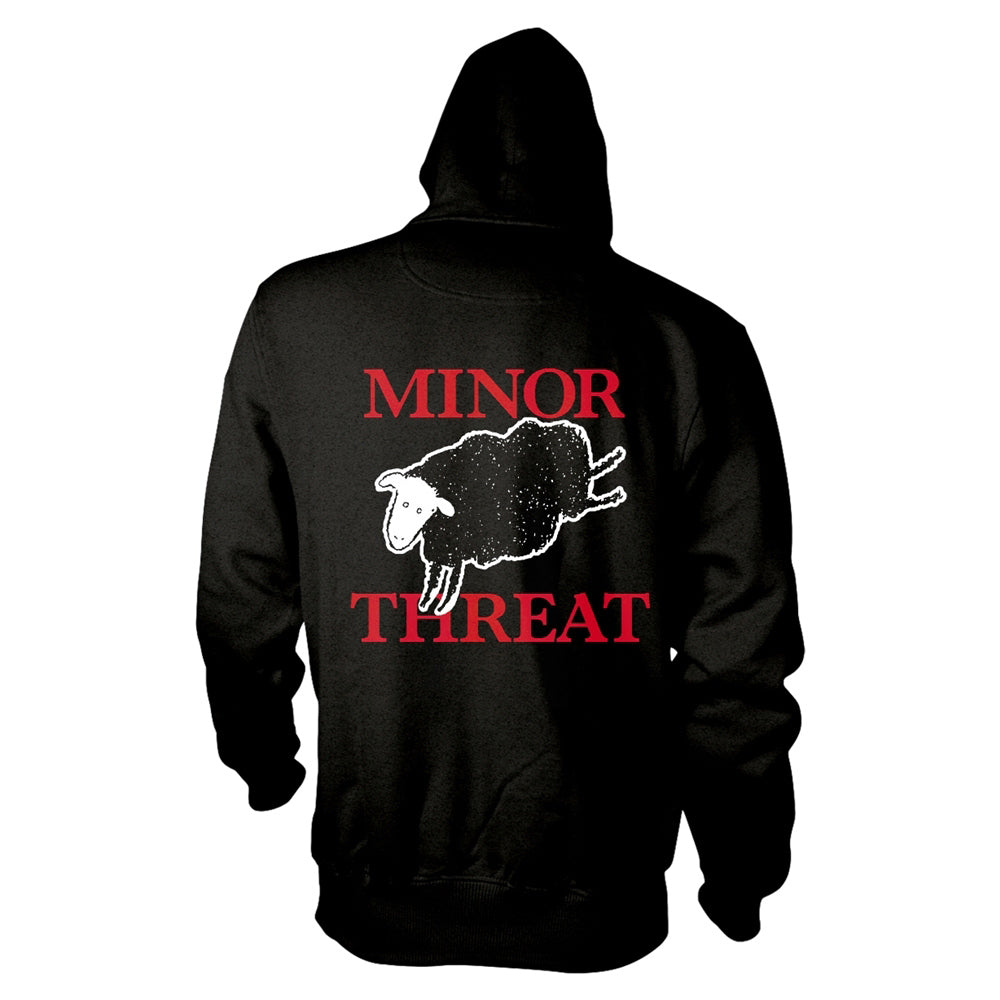 Minor Threat Out Of Step Zippered Hooded Sweatshirt Back