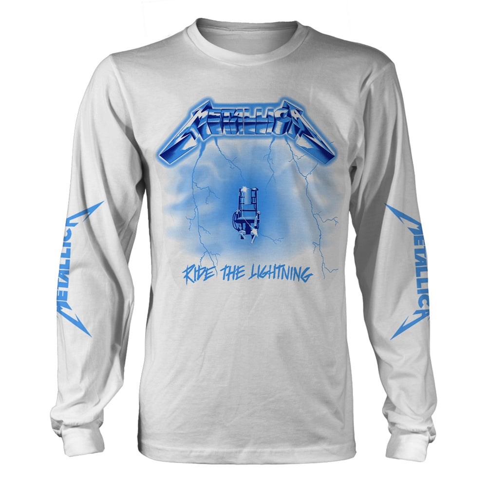Metallica Ride The Lightning (white) Long Sleeve Front
