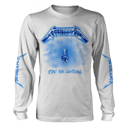 Metallica Ride The Lightning (white) Long Sleeve Front