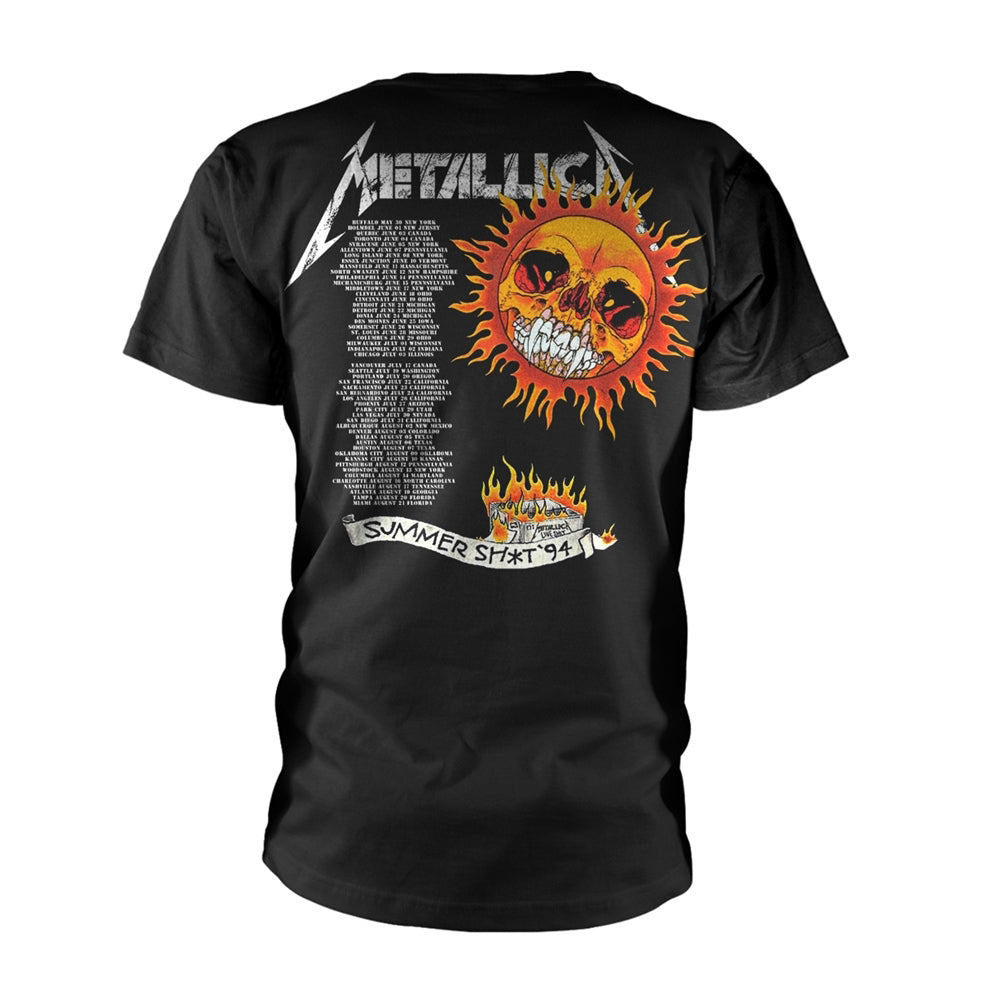 Metallica Flaming Skull Tour '94 T-shirt Back