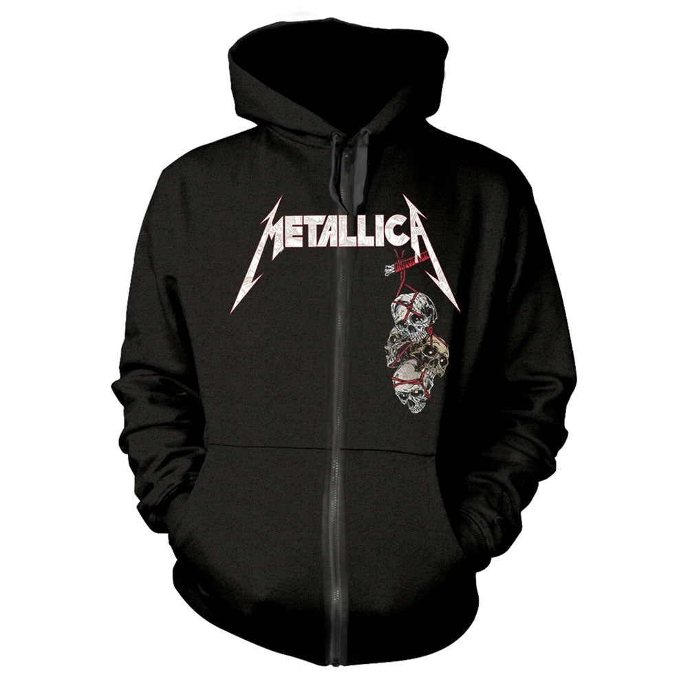 Metallica Death Reaper Zippered Hooded Sweatshirt Front