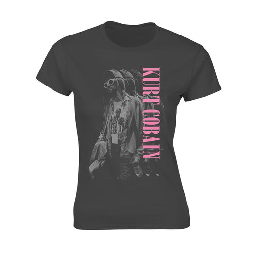 Kurt Cobain Standing Womens T-shirt Front