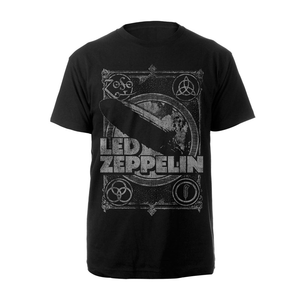 Led Zeppelin Vintage Print Lz1 T-shirt Front