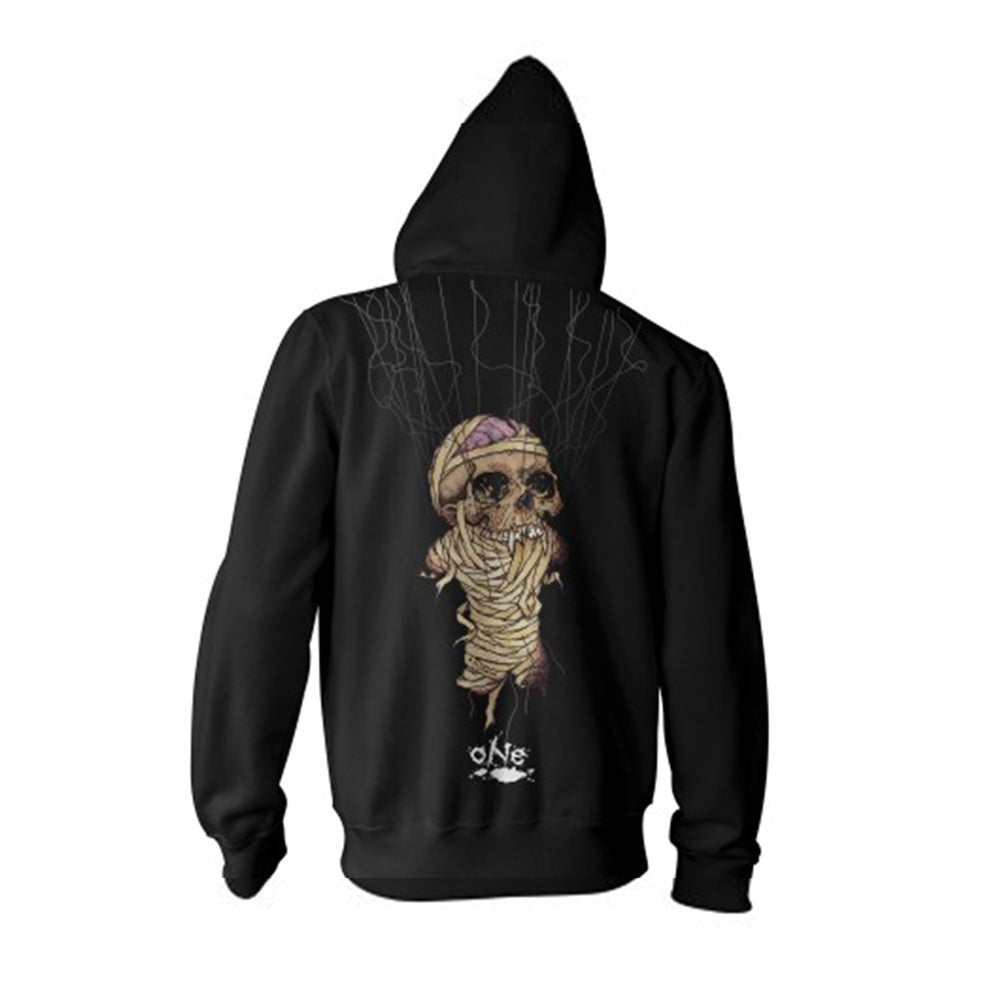 Metallica One Zippered Hooded Sweatshirt Back