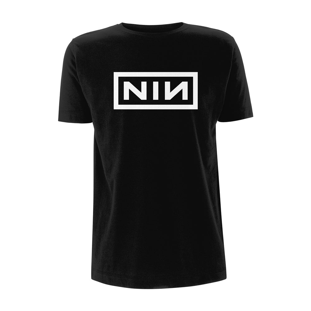 Nine Inch Nails Classic White Logo T-shirt Front