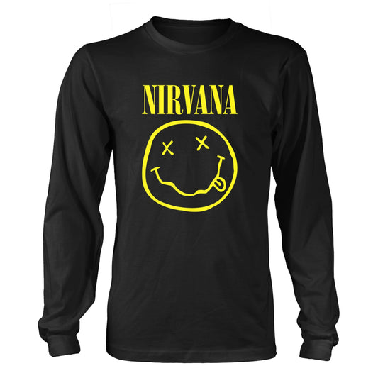 Nirvana Smiley Logo Long Sleeve Front