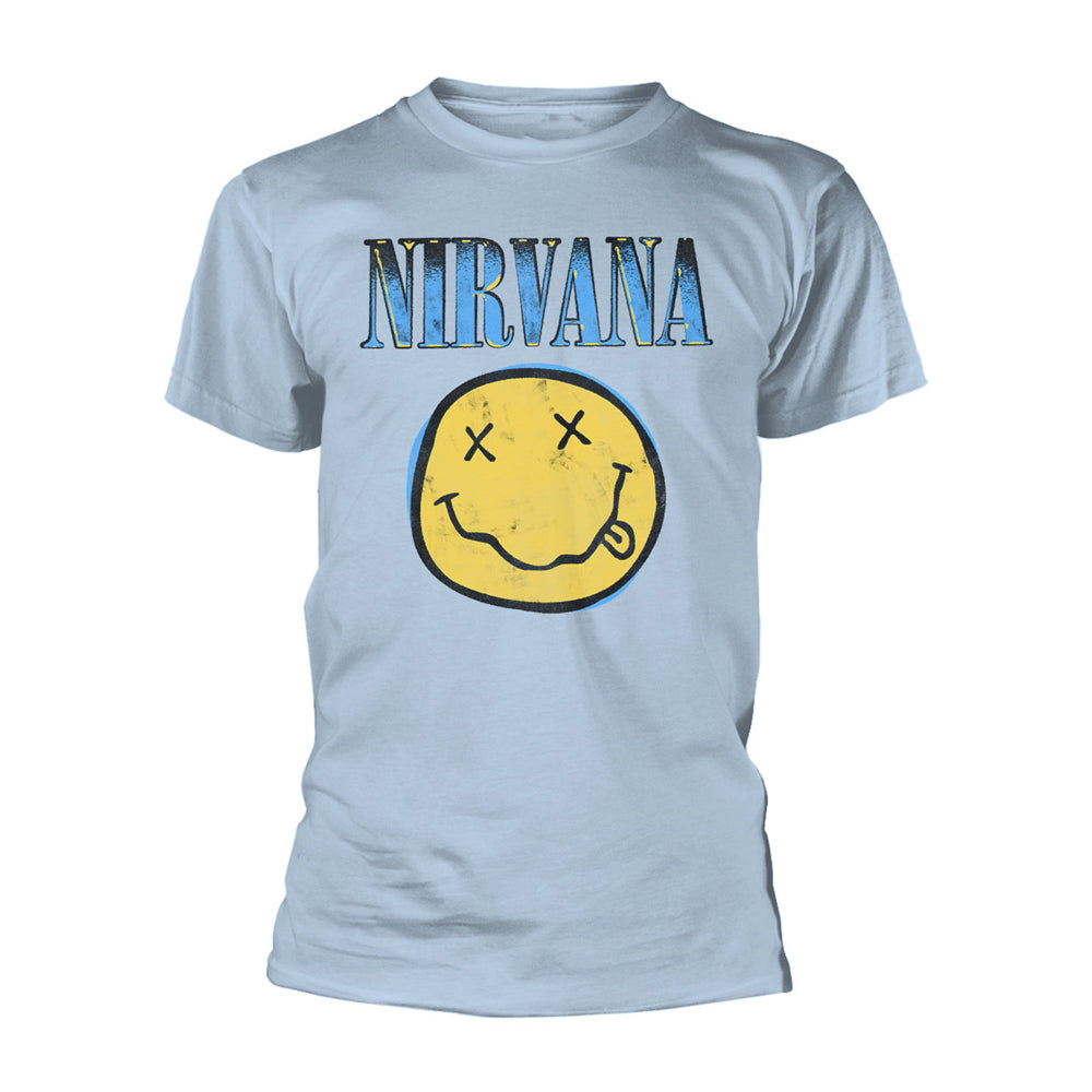Nirvana Xerox Smile Face Logo (blue) T-shirt