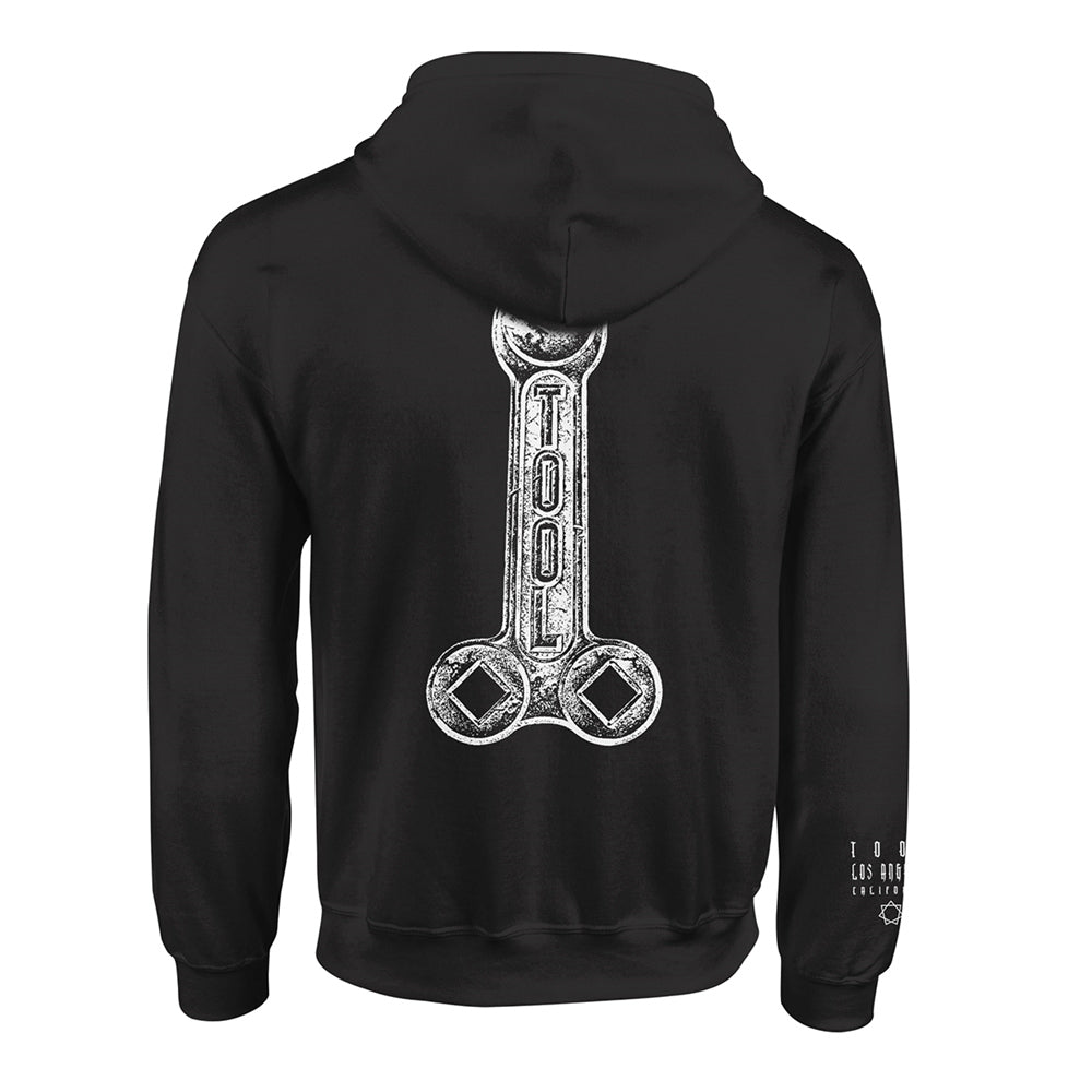 Tool Logo/spanner Hooded Sweatshirt Back
