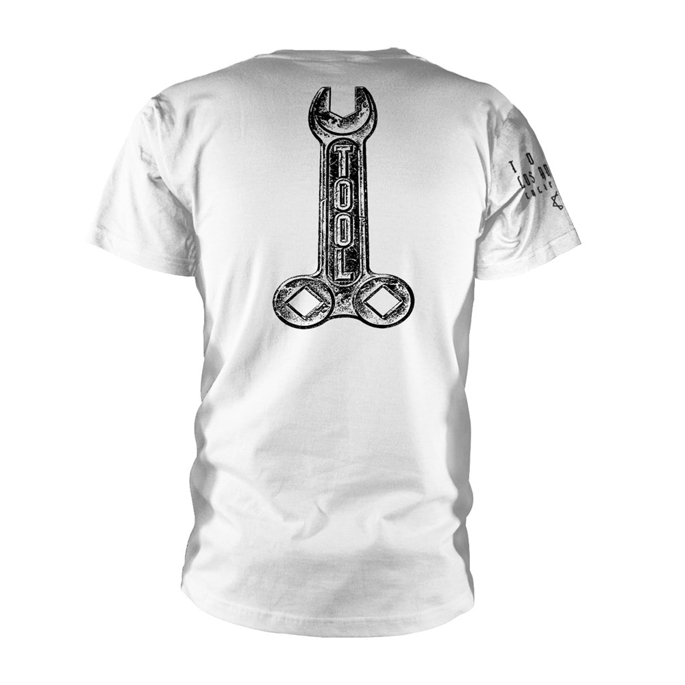 Tool Wrench (white) T-shirt Back