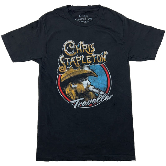 Chris Stapleton Traveller Circle Photo Vintage T-shirt Front
