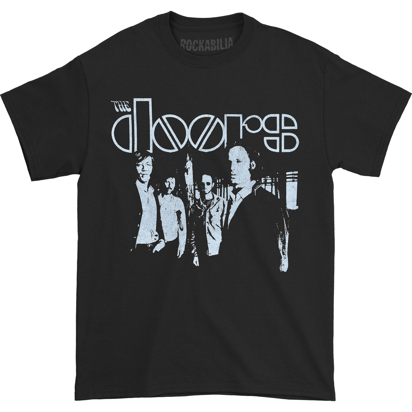 Doors Black and White Band Photo T-shirt Front