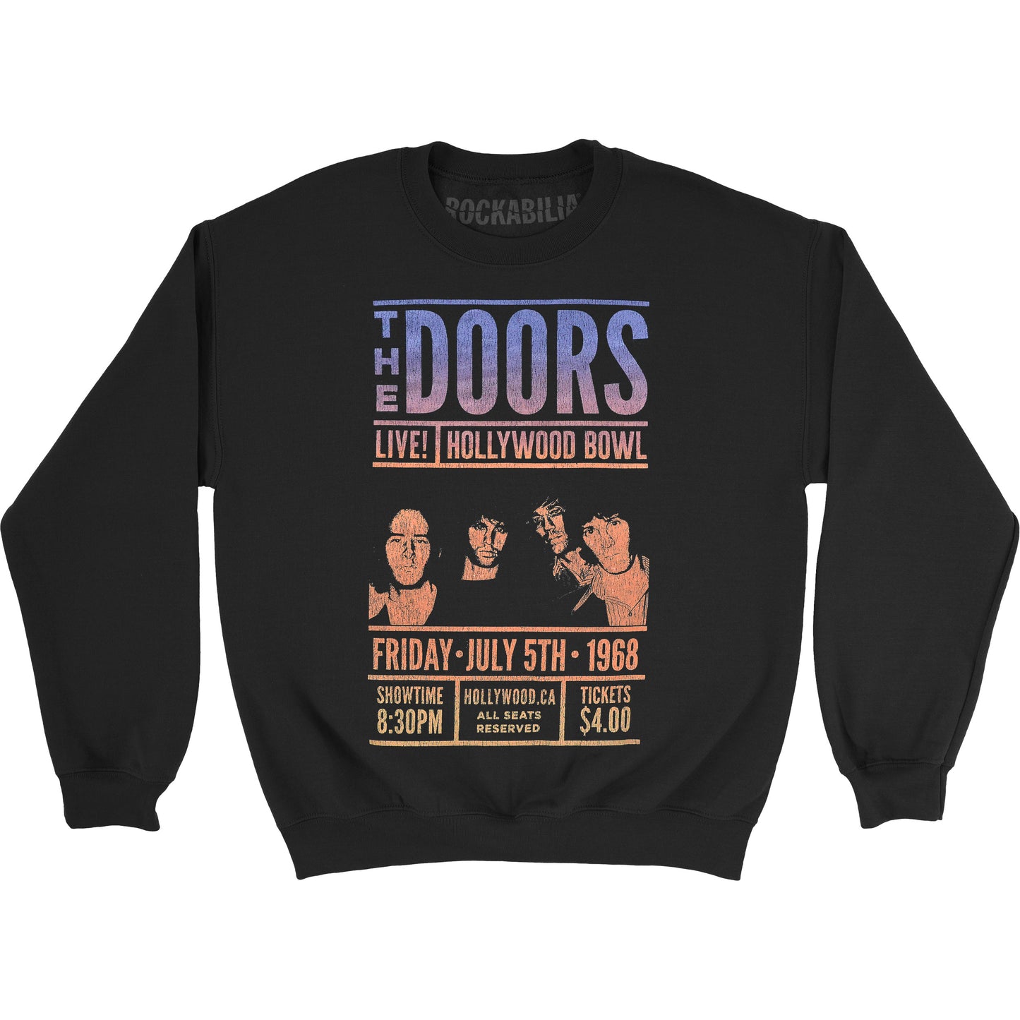 Doors Hollywood Bowl Crewneck Sweatshirt Front