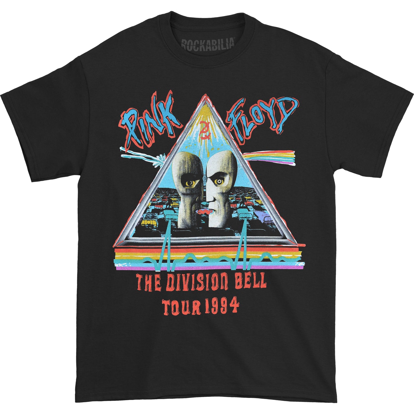 Pink Floyd Division Bell '94 Black T-shirt Front