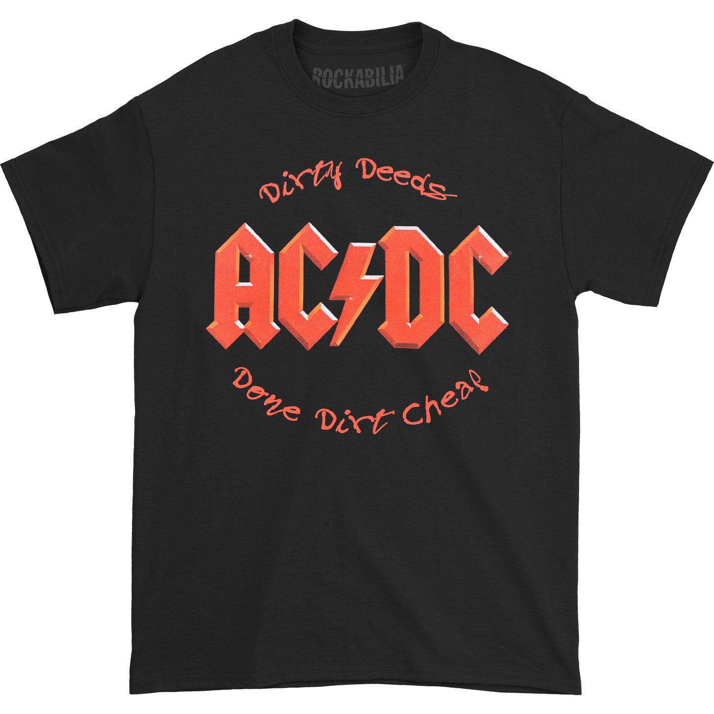 AC/DC Dirty Deeds Black T-shirt Front