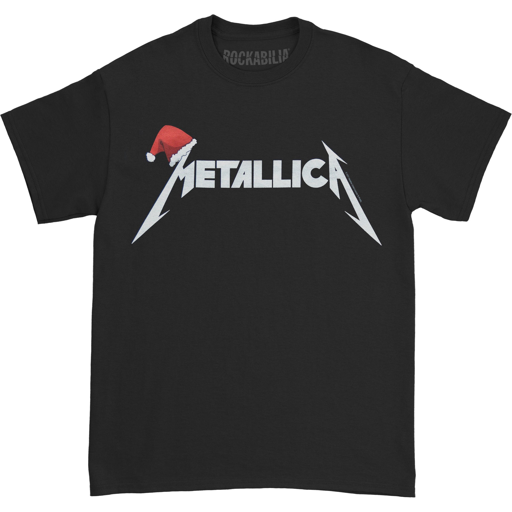 Metallica Santa Hat Logo T-shirt Front