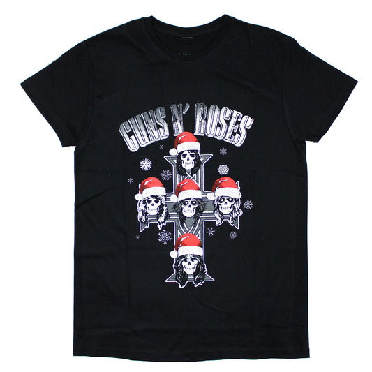 Guns N Roses Appetite Christmas Slim Fit T-shirt Front
