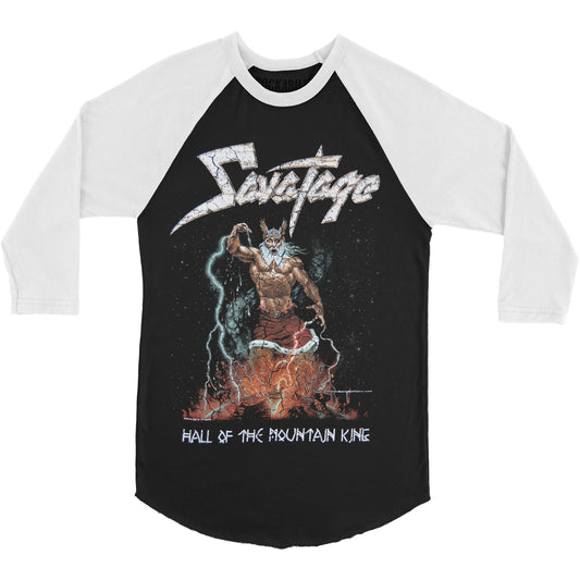 Savatage Hall of the Mountain King Raglan Baseball Jersey Front