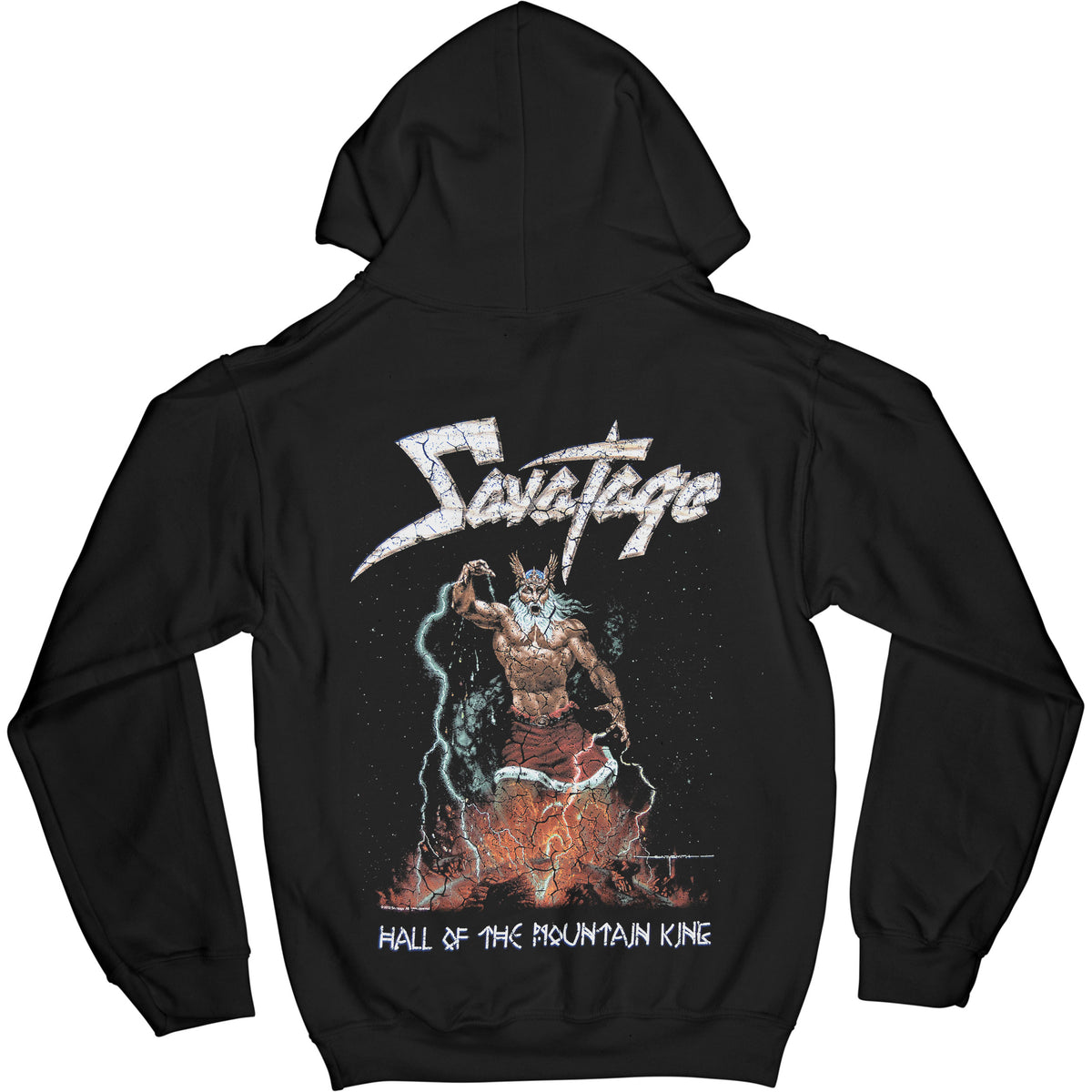 Savatage Hall of the Mountain King Hooded Sweatshirt Back