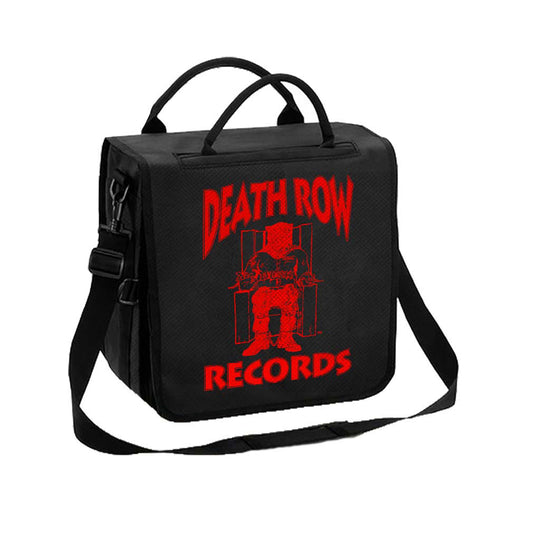Death Row Records Logo Vinyl Backpack Backpack Front