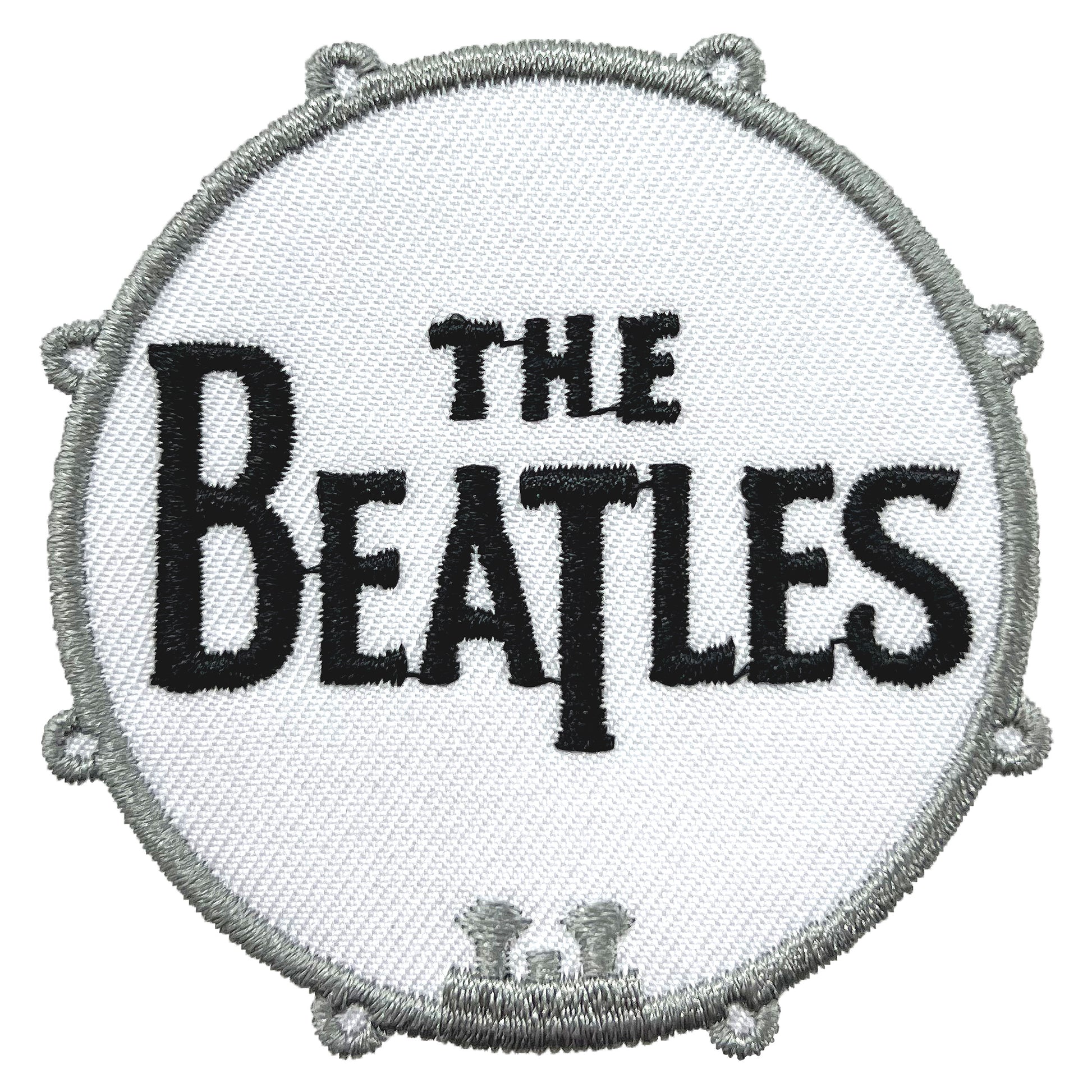 Beatles Drum Logo Embroidered Patch Front