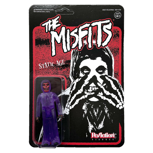 Misfits Super7 Fiend Static Age (Clear Purple) 3.75" ReAction Figure Action Figure Front