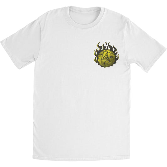 Bring Me The Horizon Flames (White) Slim Fit T-shirt Front