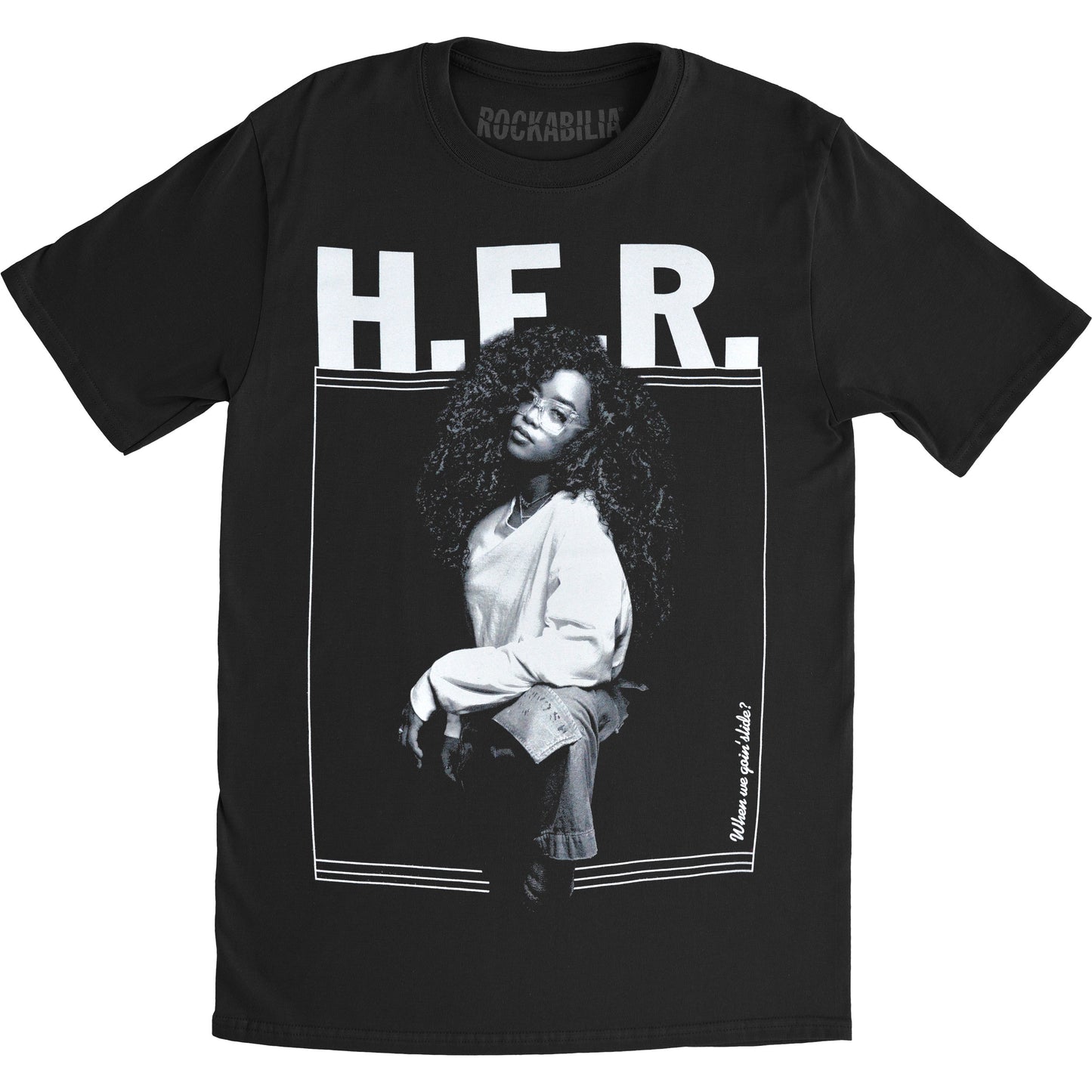 H.E.R. Standing Photo Slim Fit T-shirt Front