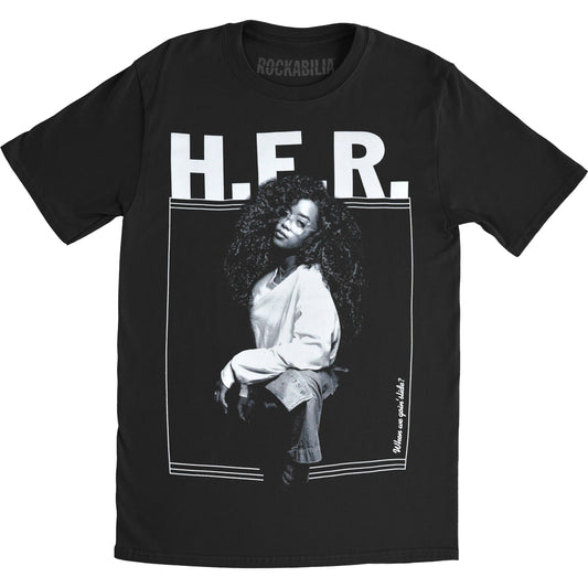 H.E.R. Standing Photo Slim Fit T-shirt Front