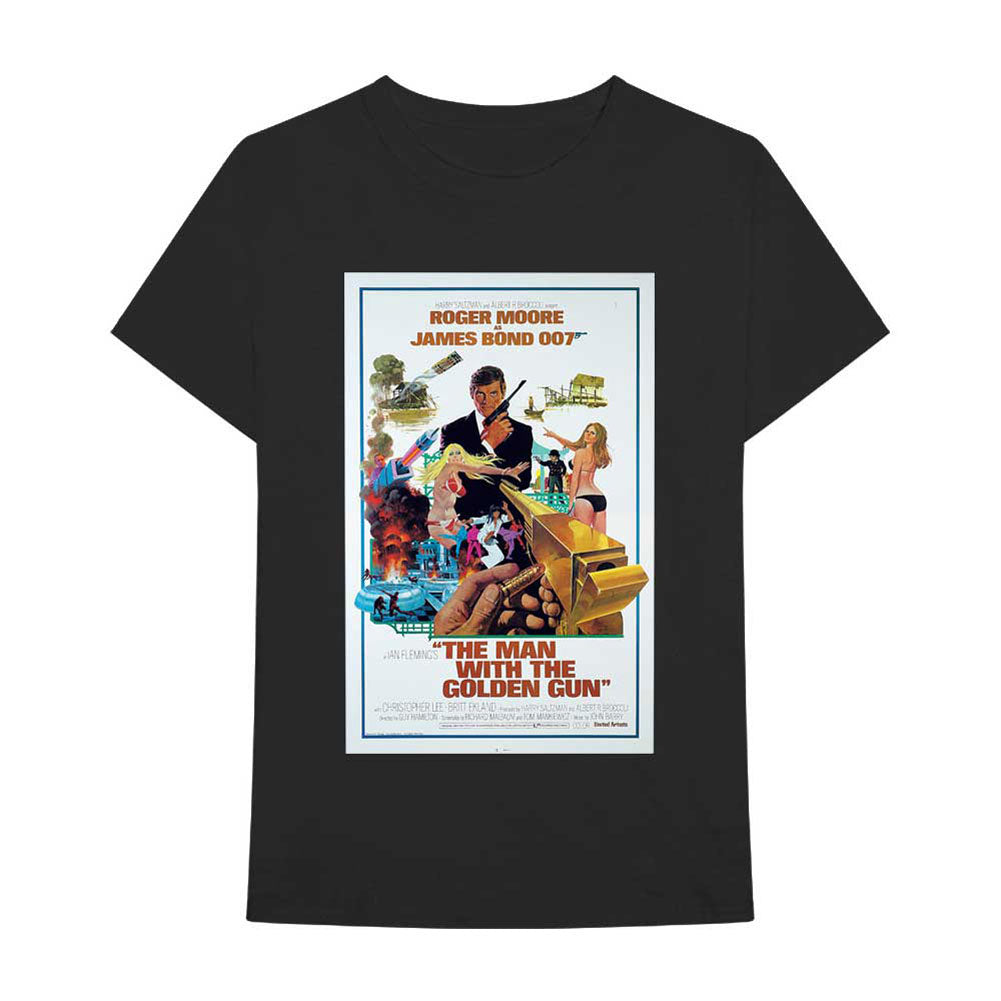 James Bond The Man With The Golden Gun Poster Slim Fit T-shirt Front