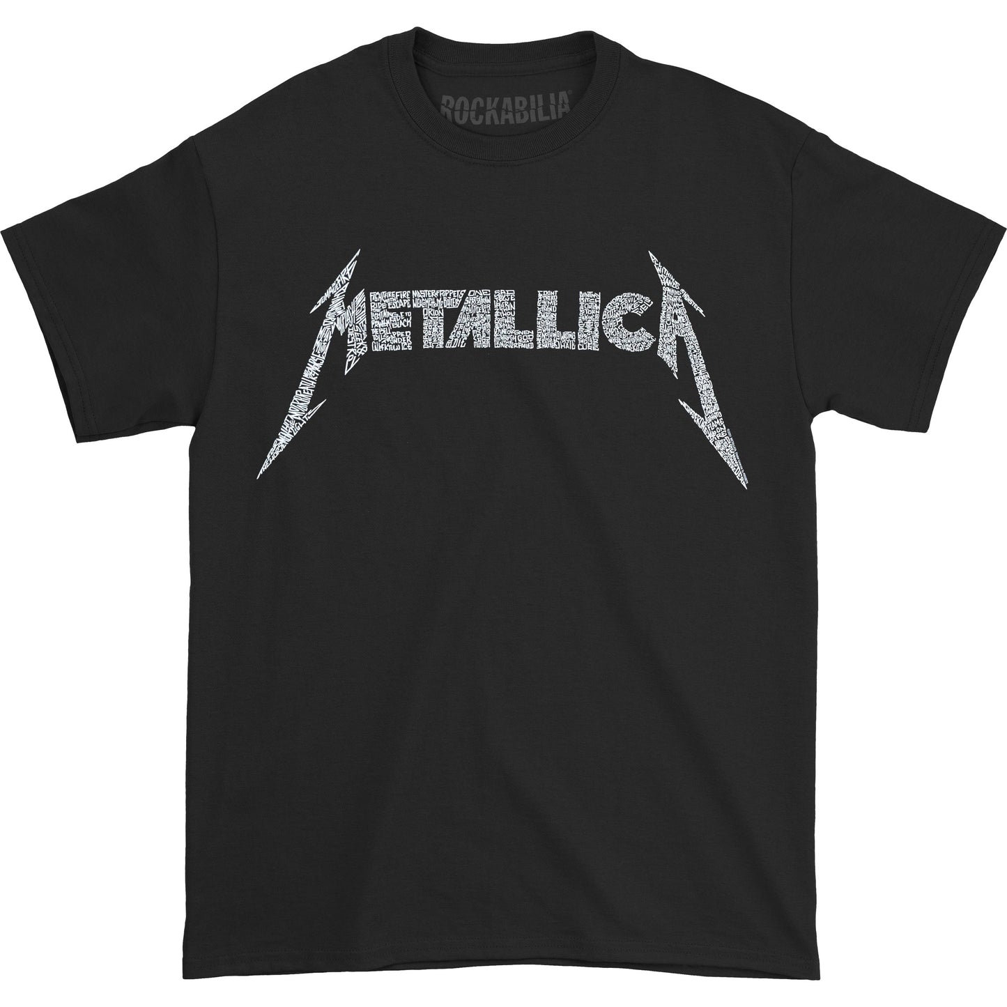 Metallica 40th Anniversary Songs Logo (Back Print) Slim Fit T-shirt Front